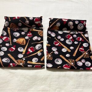 Pair of Vintage Doll Sports Themed Sleeping Bags